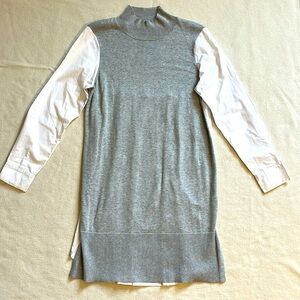Two by Vince Camuto Beautiful Grey and White shirt dress. Size M